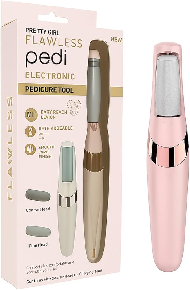 Flawless Pedi Electronic Pedicure Device for Effortless Heel Care, Dead Skin Removal & Daily Foot Smoothness
