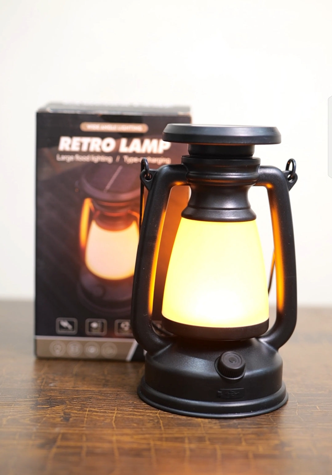 Solar Rechargeable Camping Lantern/Retro Lamp