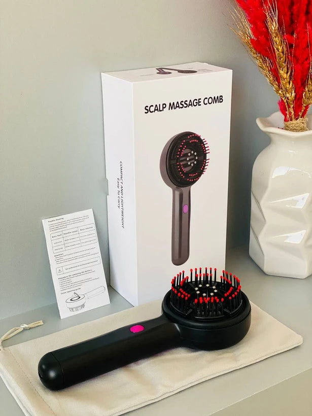 Rechargeable Scalp Massager Comb — For Daily Relaxation & Healthy Hair